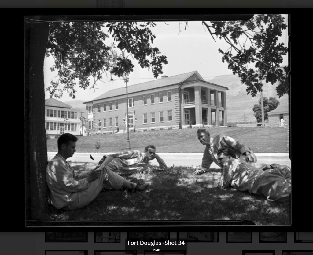 Fort Douglas Old Black and White Photo